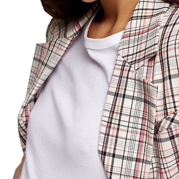 TOPSHOP Check Suit Blazer Size 4 - Picture 4 of 13